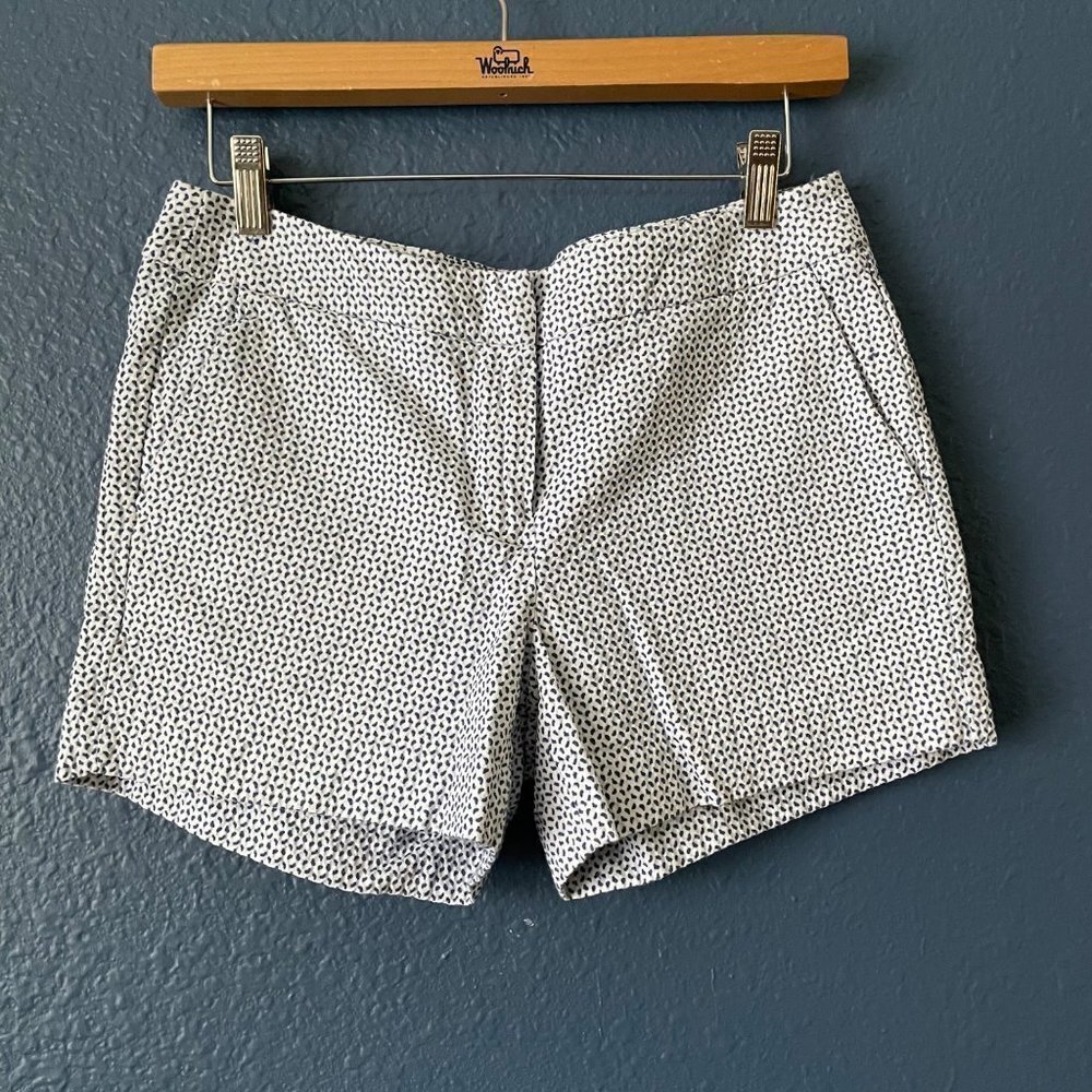 St. Tropez West Polka Dot Mid Rise Classic Shorts Women's Size 4 Preppy Stretch